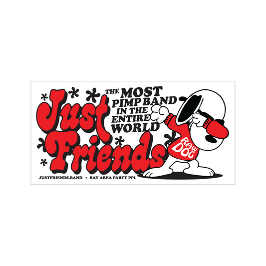 SNOOPY RAW DOG STICKER